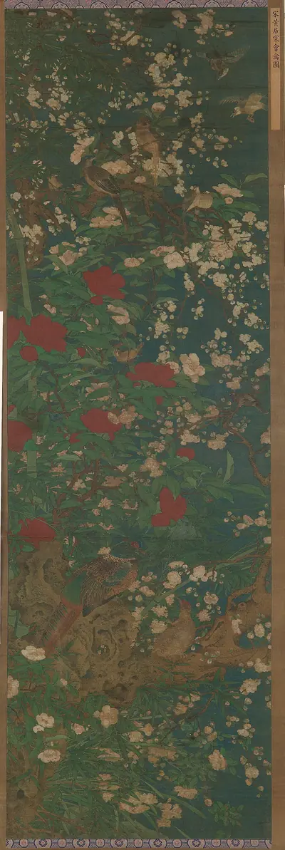Birds and flowers