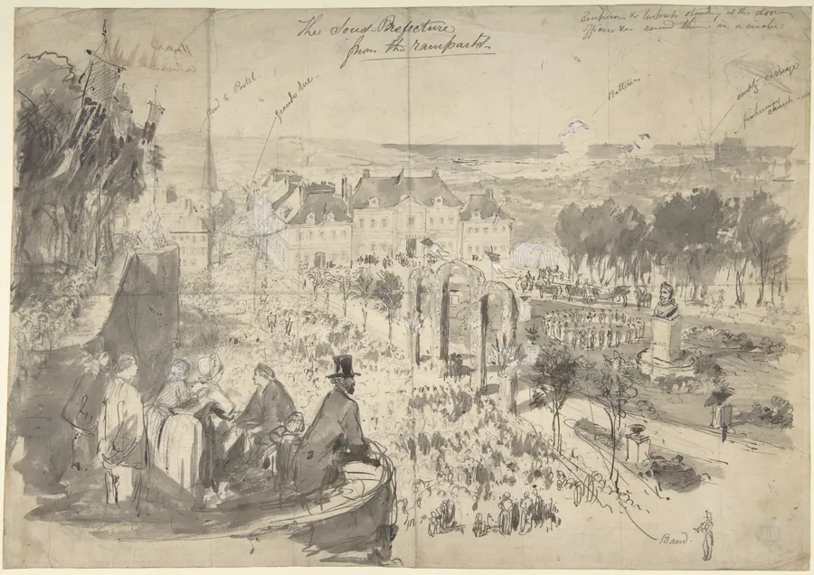 The Visit of Napoléon III to Boulogne-sur-Mer by Constantin Guys