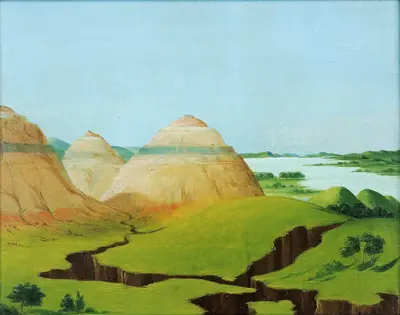 The Three Domes, Clay Bluffs 15 Miles above the Mandan Village