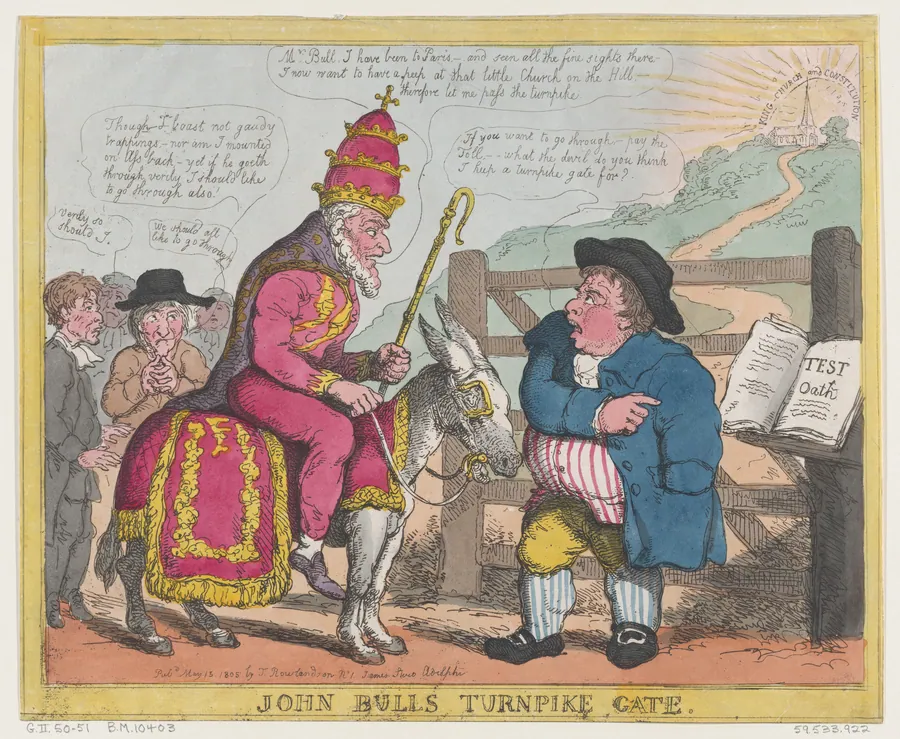 John Bull's Turnpike Gate by Thomas Rowlandson