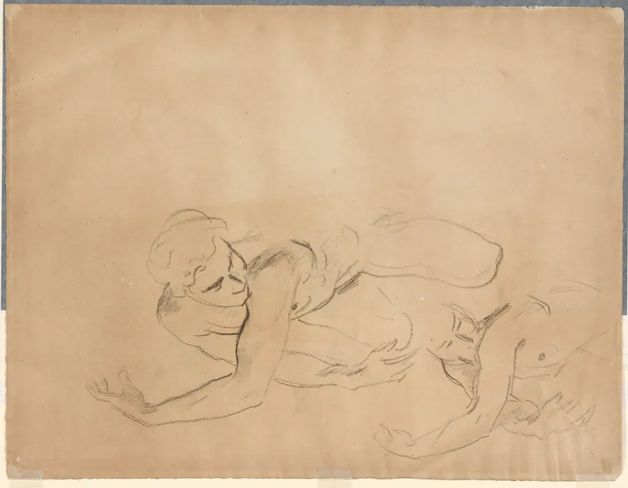 Studies of a Male Nude (verso) by John Singer Sargent
