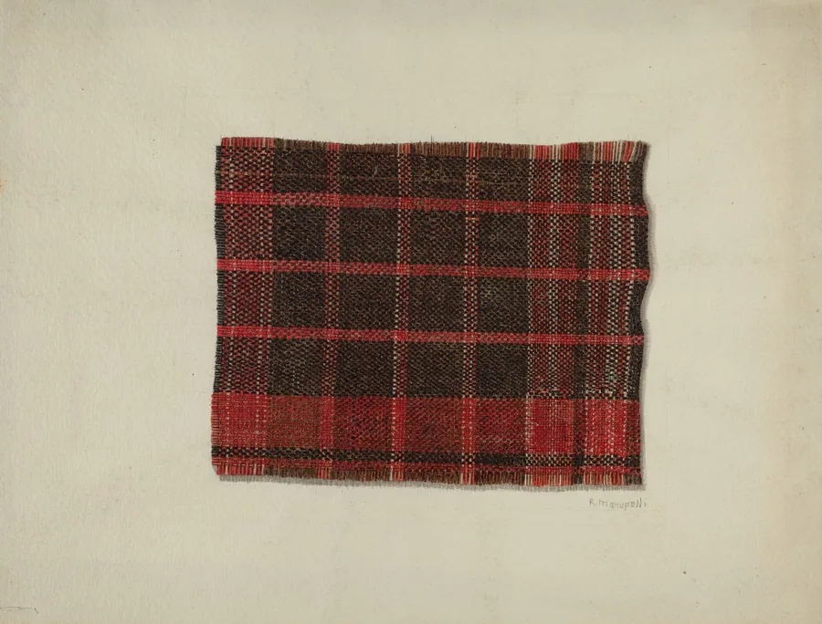Piece of Wool Plaid by Raymond Manupelli