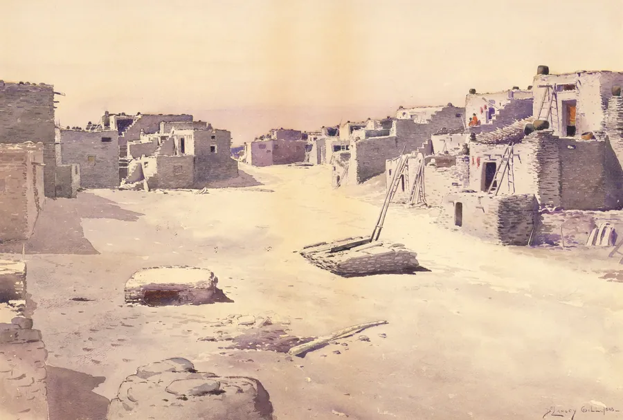 Street in the Pueblo of Oraibi, Tusayan, Arizona by De Lancey Gill, born Chester, SC 1859-died Alexandria, VA 1940