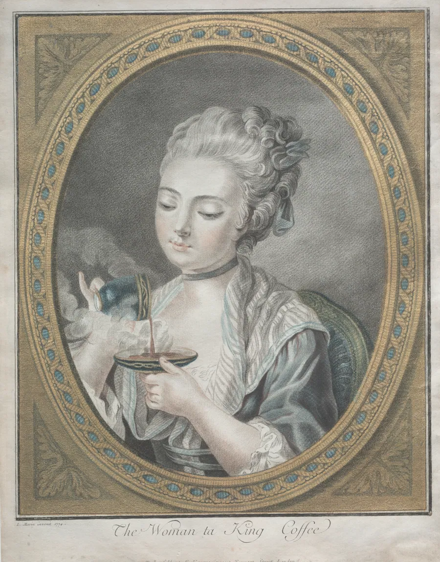 The Woman Taking Coffee by Louis-Marin Bonnet