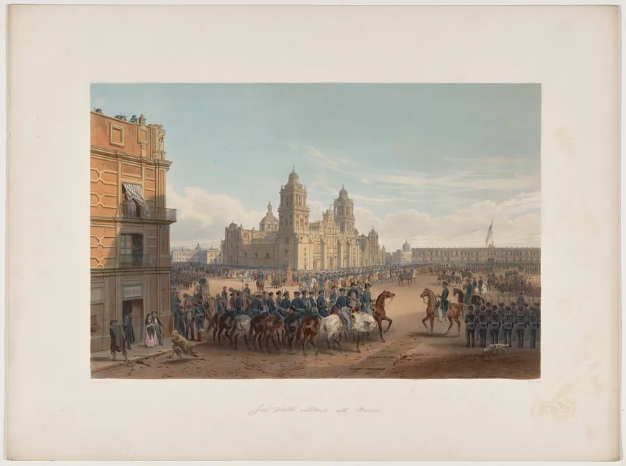General Scott's Entrance into Mexico by Adolphe-Jean-Baptiste Bayot