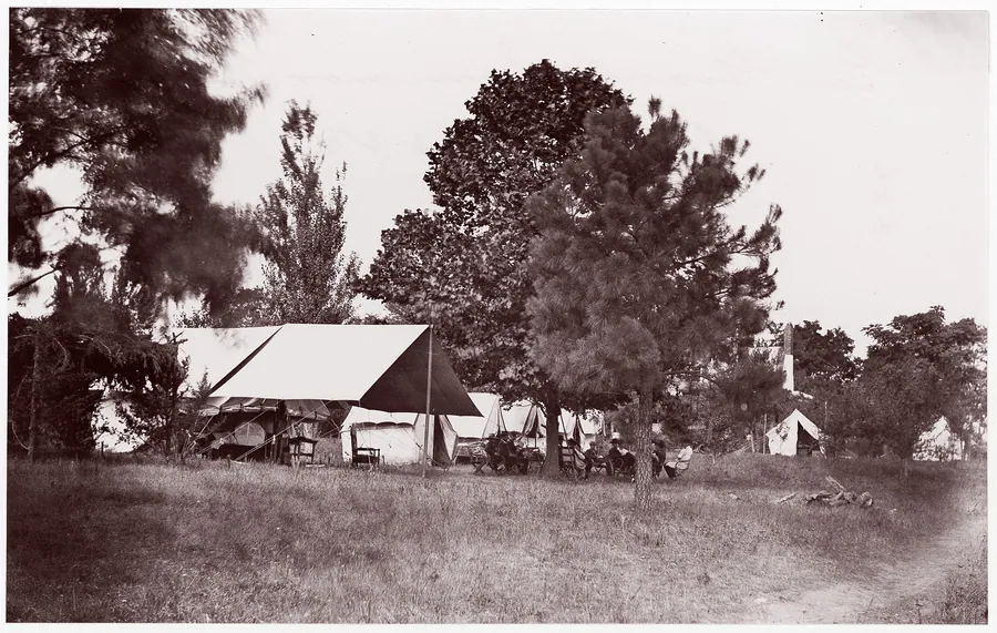 Summer Headquarters of General Grant, City Point, Virginia by Mathew B. Brady
