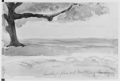 Landscape with Mountains of Samaria, 1904 (from Sketchbook)