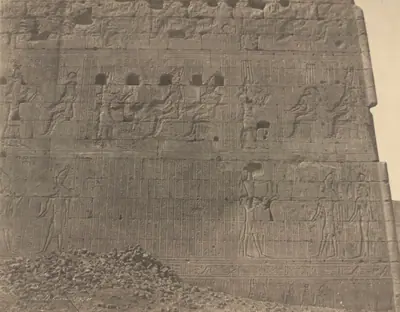 Edfu-Sculptures and Inscriptions on Oriental Face