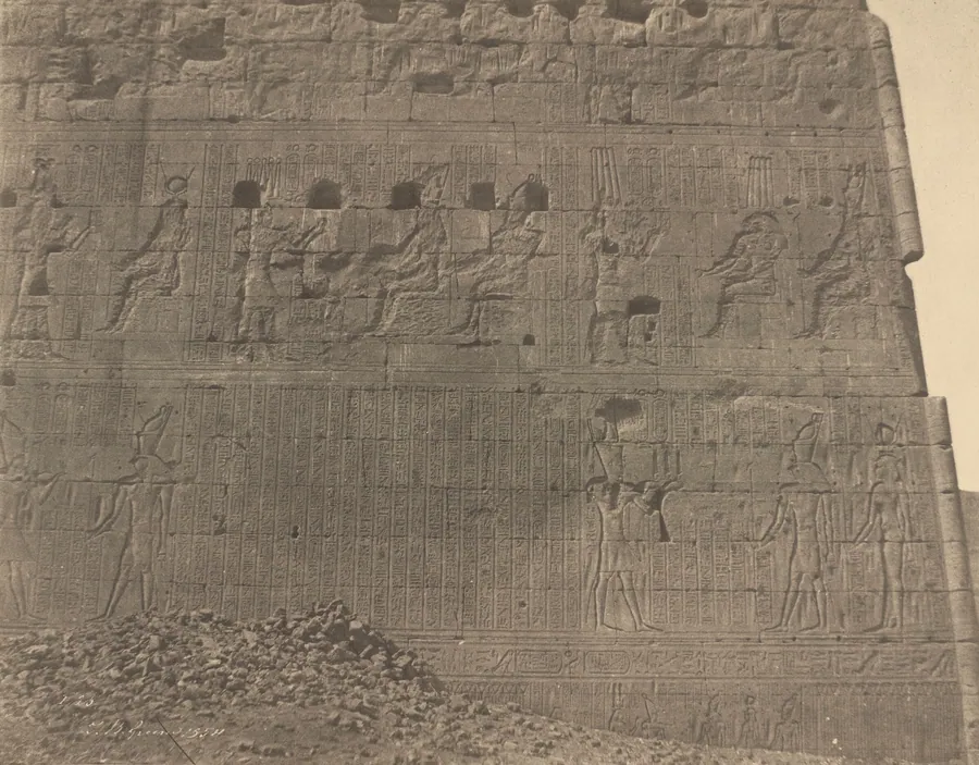 Edfu-Sculptures and Inscriptions on Oriental Face by John Beasley Greene