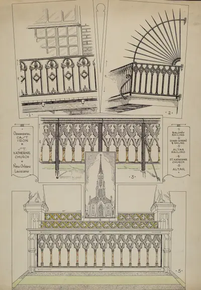Cast Iron Balcony Rail