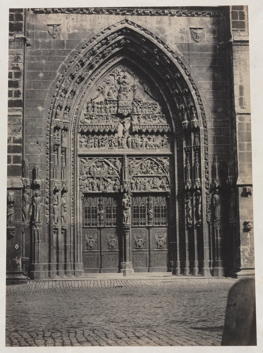 Entrance, St. Lorenz Cathedral, Nuremberg by Schrag