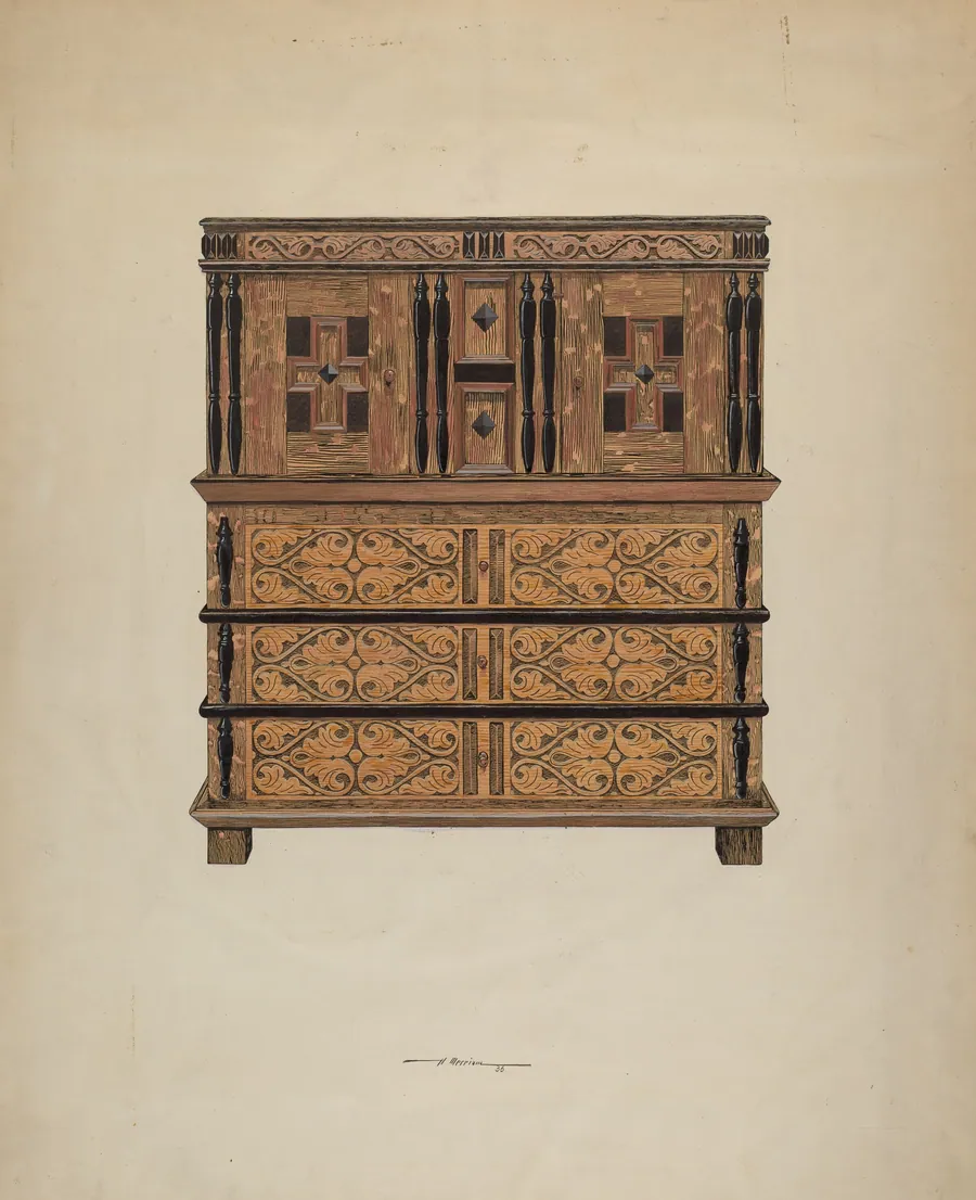 Cupboard with Drawers by Harold Merriam