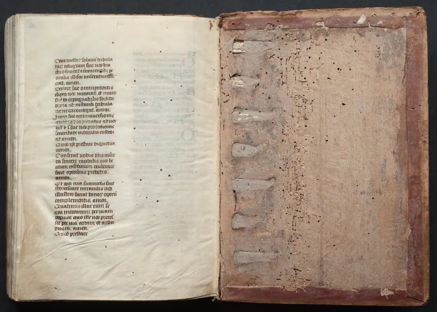 The Gotha Missal:  Fol. 164v, Text by Master of the Boqueteaux