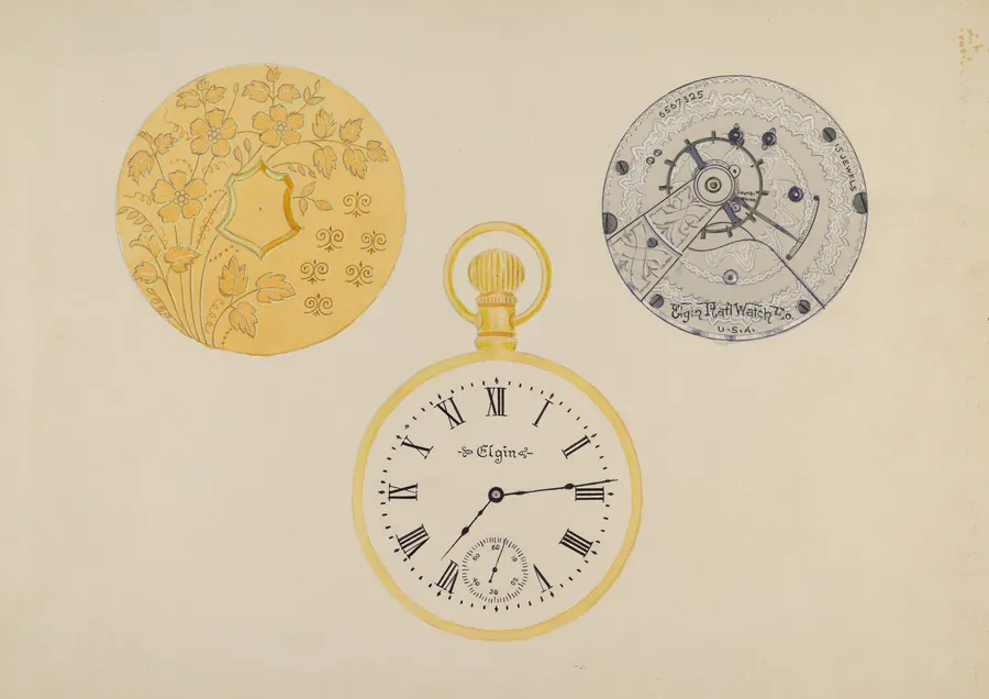 Gold Watch Frame and Case by Harry G. Alexander