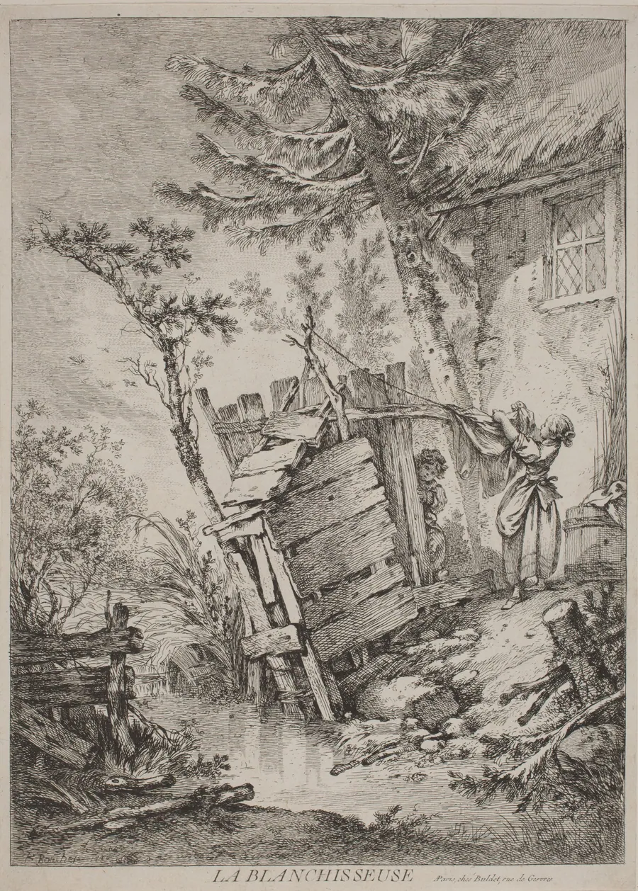 La Blanchisseuse by François Boucher
