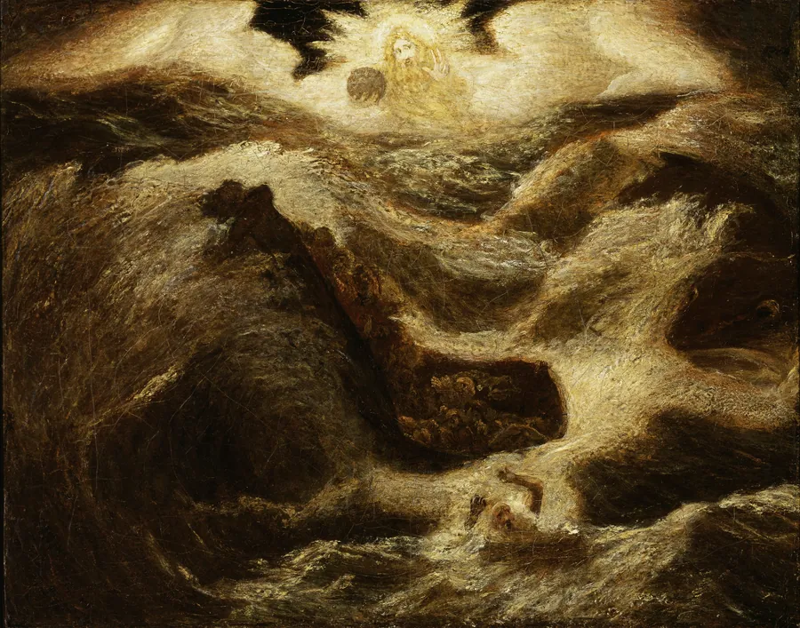 Jonah by Albert Pinkham Ryder, born New Bedford, MA 1847-died New York City 1917