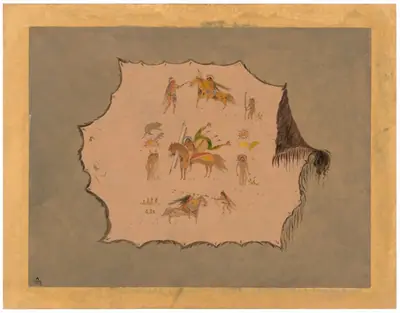 Facsimile of a Pawnee Doctor's Robe with Fantastic Professional Designs