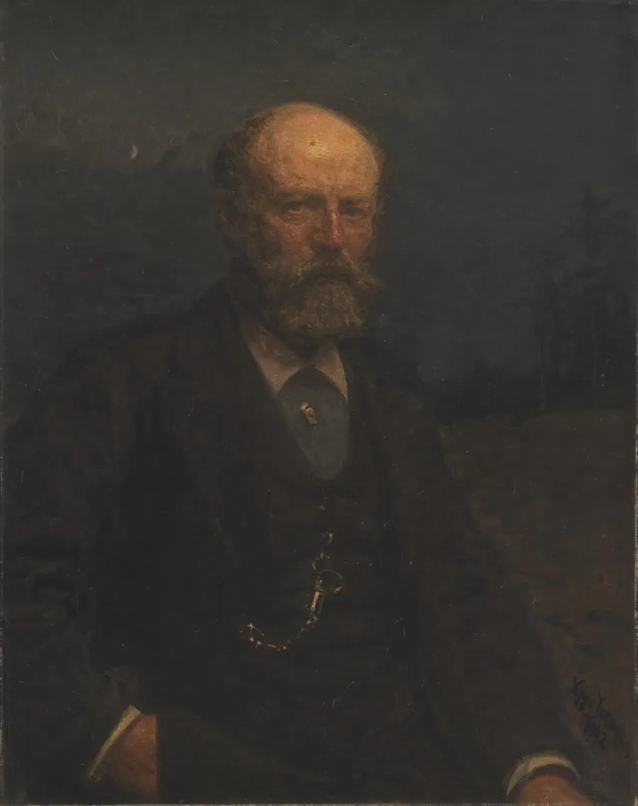 Selvportræt by Viggo Johansen