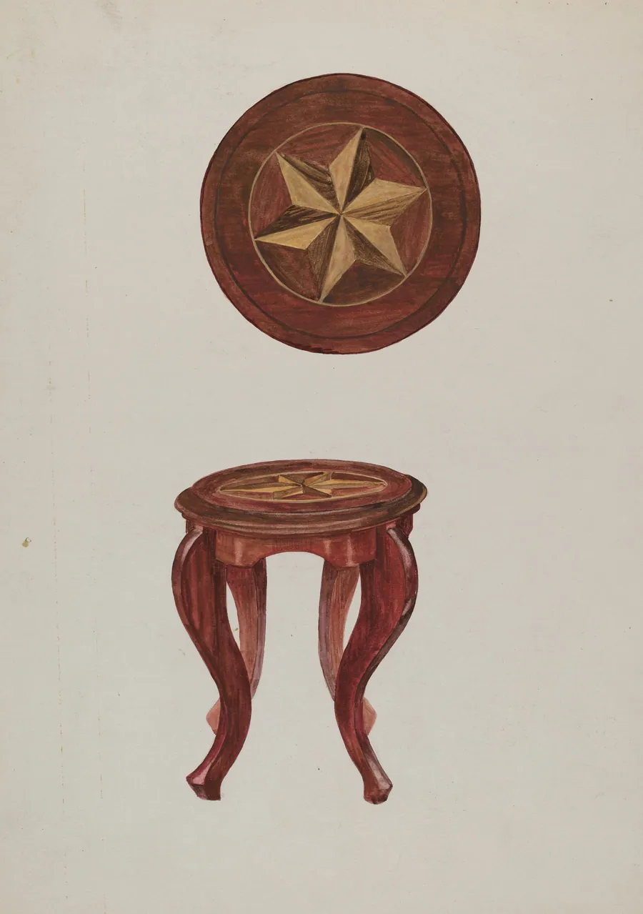 Round Stool by Verna Tallman
