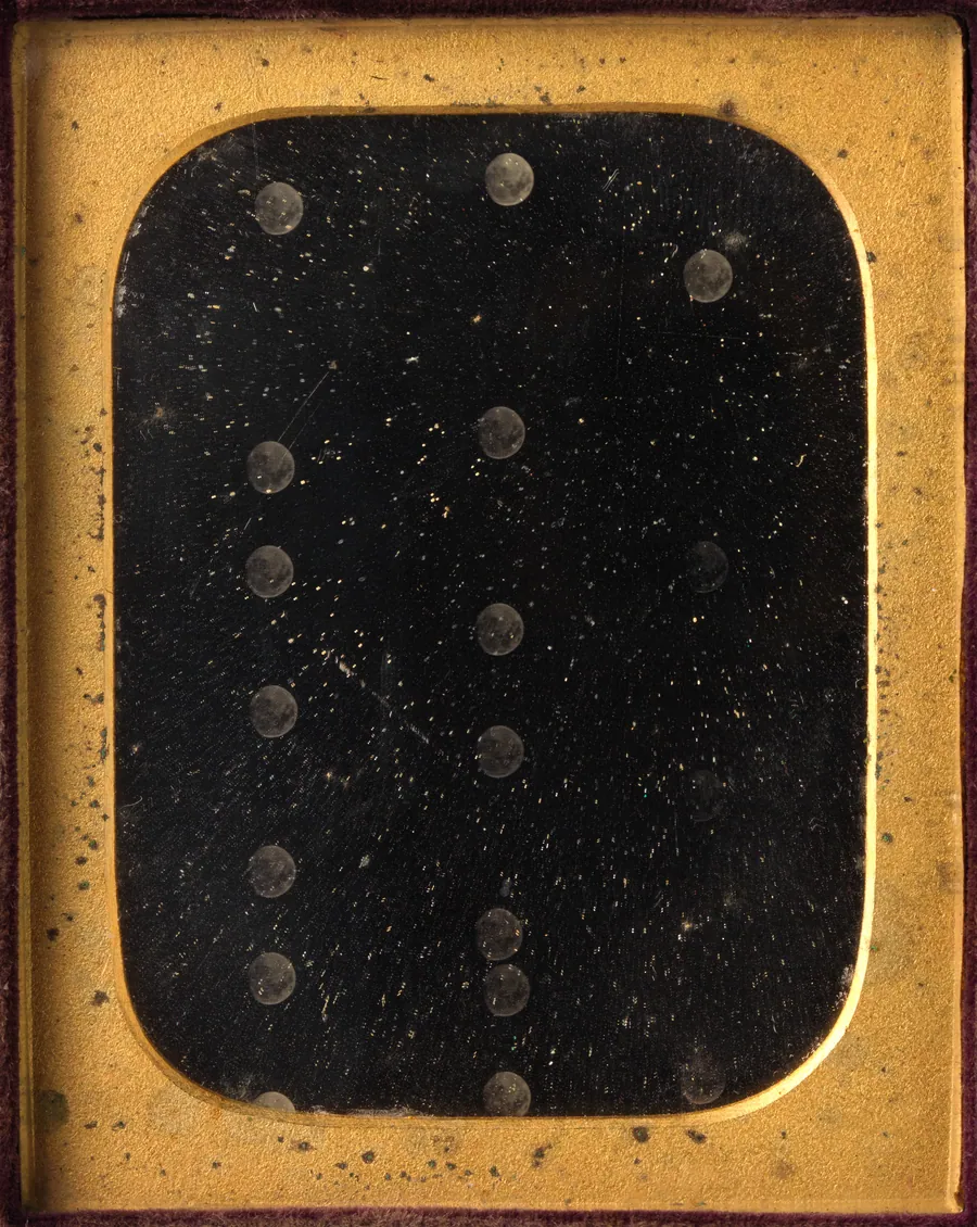 [Multiple Exposures of the Moon] by John Jabez Edwin Mayall