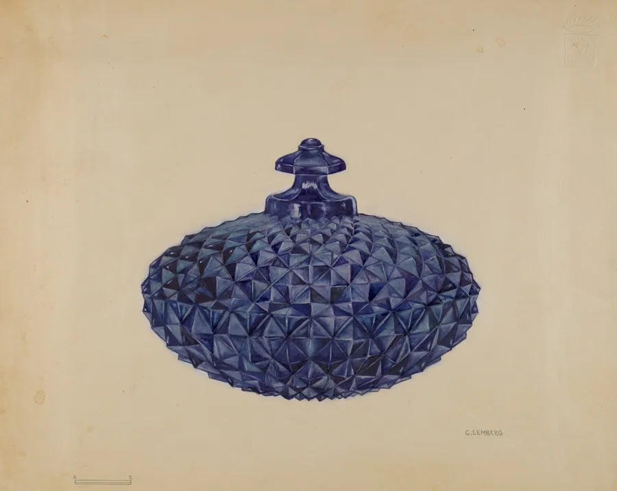 Covered Butter Dish by Gertrude Lemberg