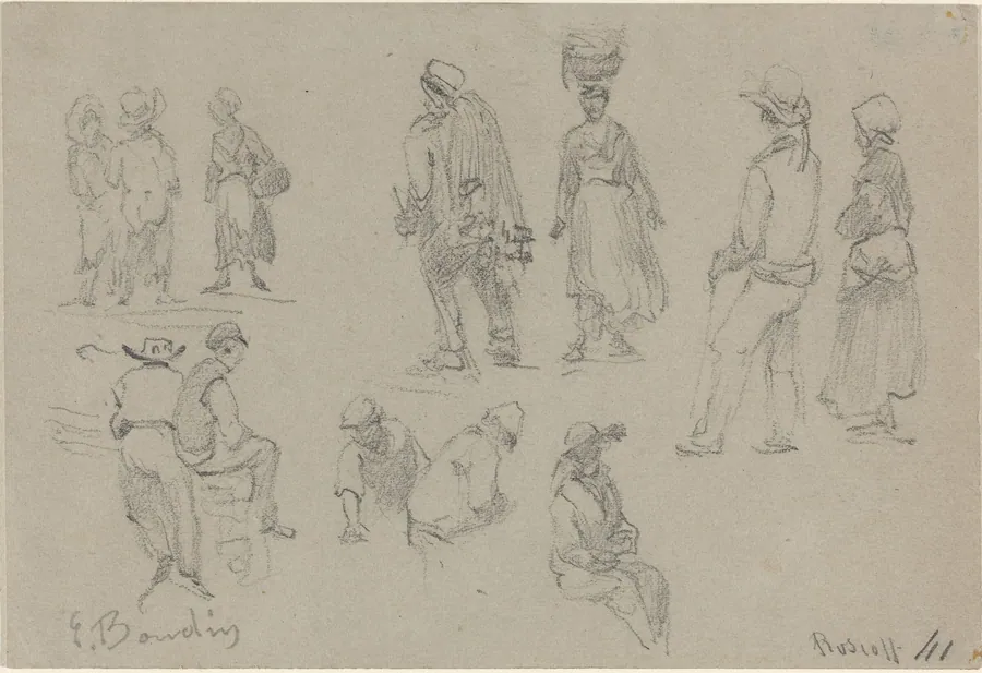 Provincial Figures by Eugène Boudin