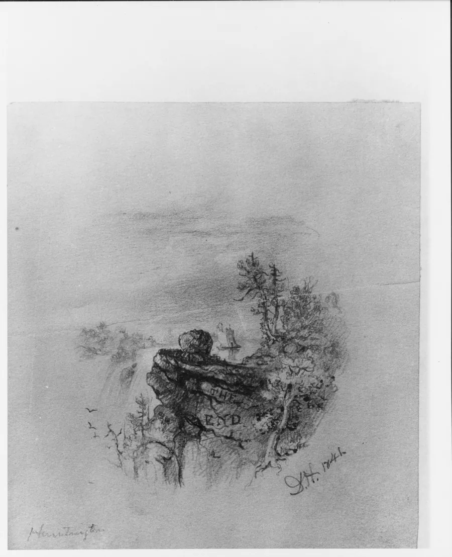 The End (tailpiece from McGuire Scrapbook) by Daniel Huntington