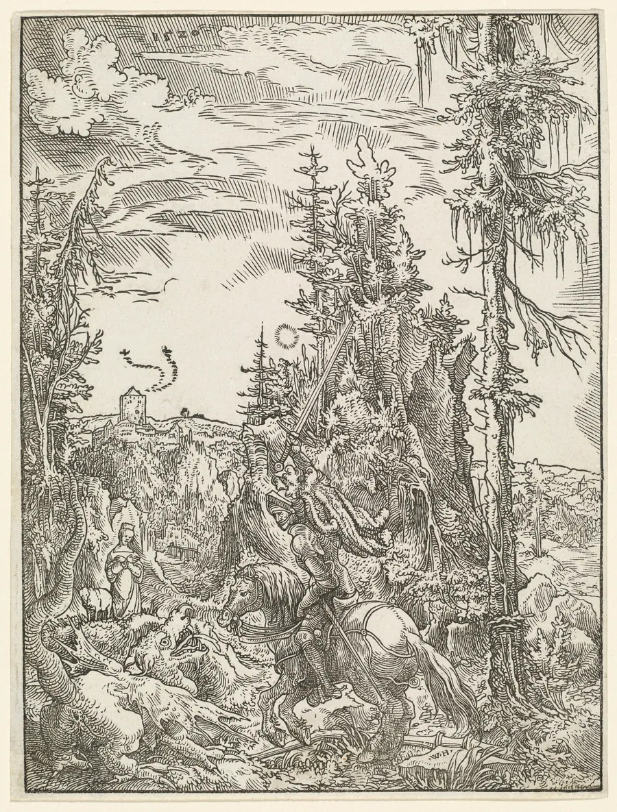Saint George Killing the Dragon by Wolf Huber