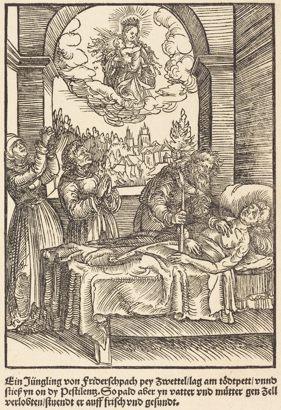 Ein Jungling von Friderschpach ... by Master of the Miracles of Mariazell