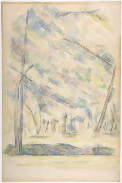 Landscape (recto); Sketch of rocks(?) (verso)