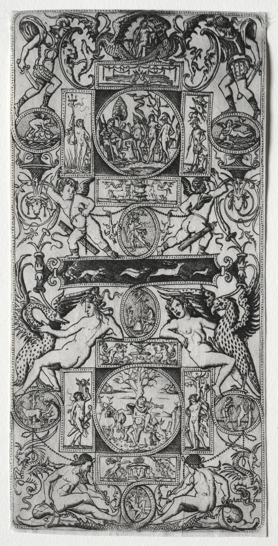 Orpheus and the Judgment of Paris by Nicoletto da Modena