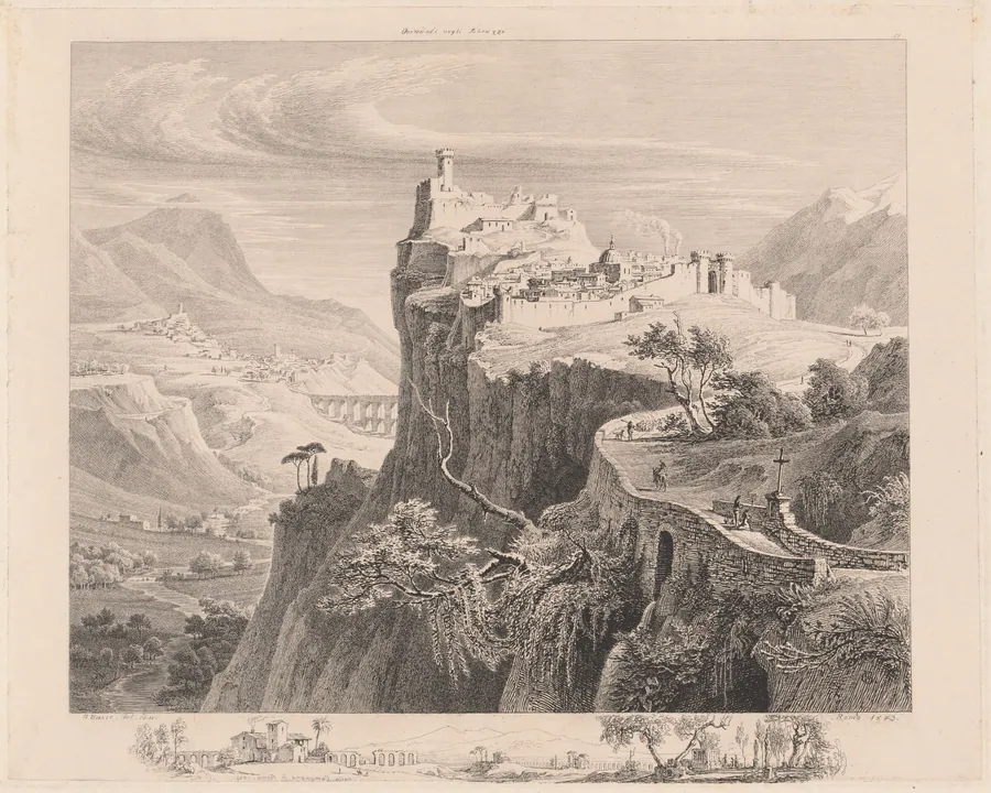 Ovindoli negli Abruzzi by Georg Heinrich Busse