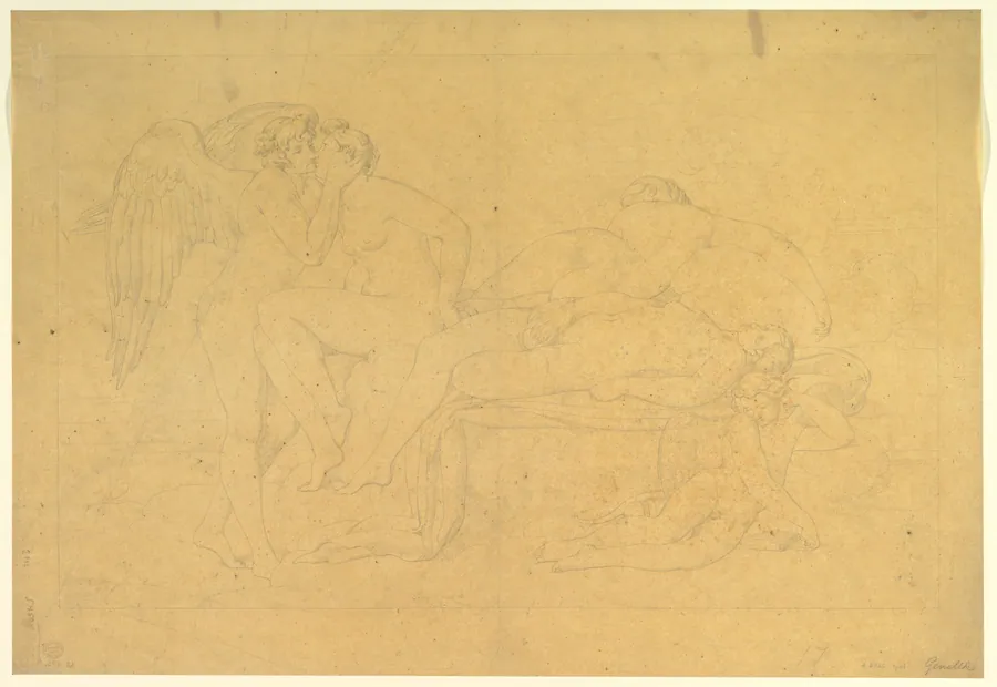Mythological Scene, from the Legend of Cupid and Psyche by Bonaventura Genelli