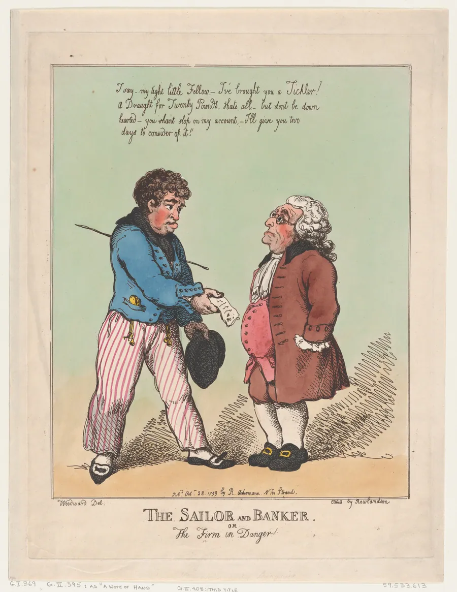 The Sailor and Banker by Rudolph Ackermann, London