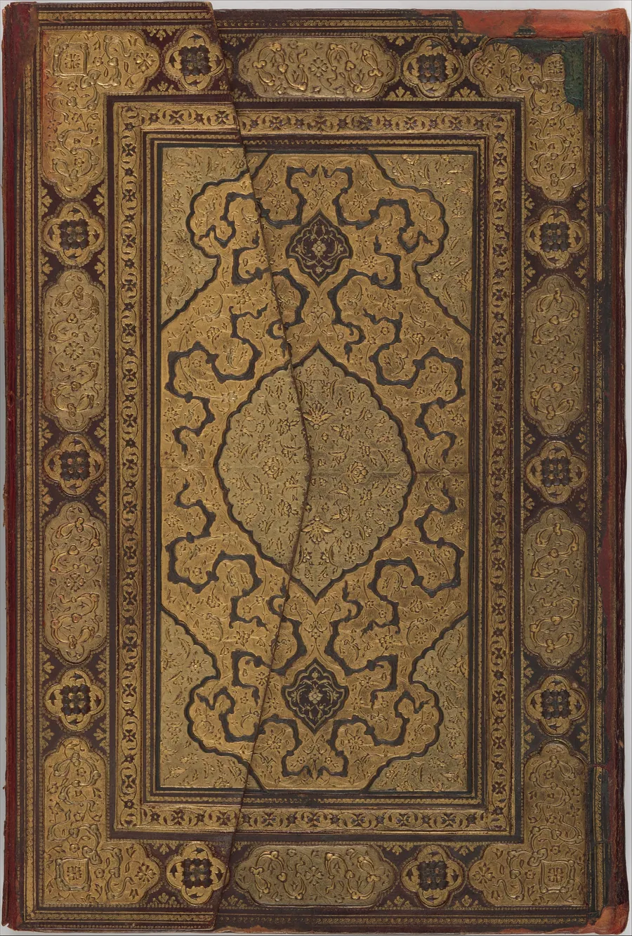 Binding and Text-Block for the Mantiq al-Tayr (Language of the Birds) by Farid al-Din `Attar