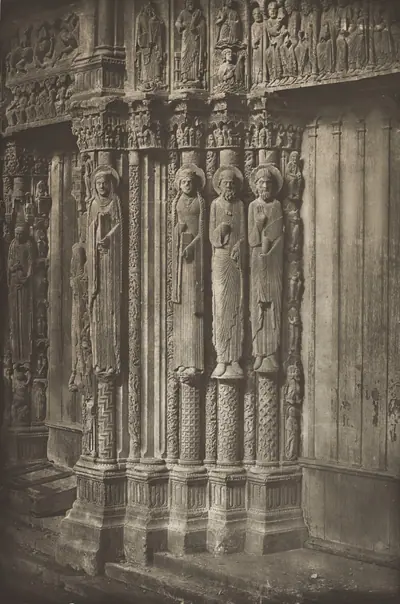Chartres Cathedral. Right Door of the Royal Portal, West Side, XII Century