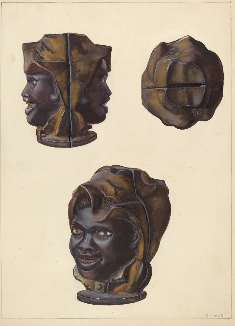 Double Faced Negro Head Bank by Clementine Fossek