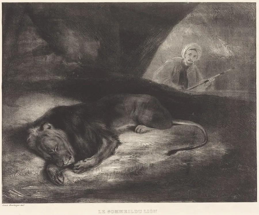 Le Sommeil du lion by Louis-Candide Boulanger