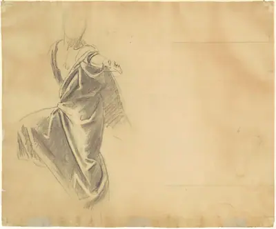 Study of Drapery [verso]