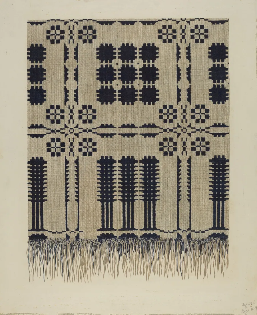 Handwoven Coverlet by Fred Hassebrock