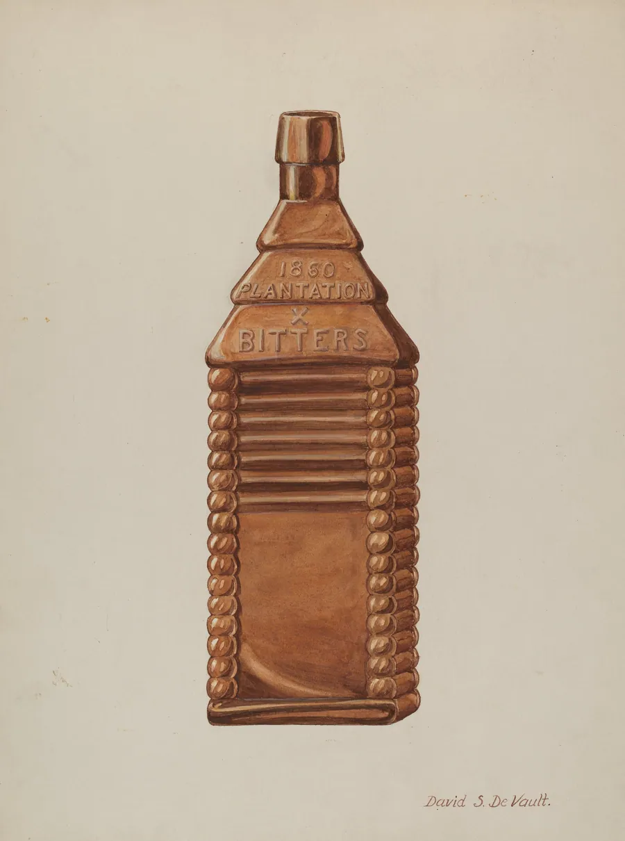 Log Cabin Flask by David S. De Vault