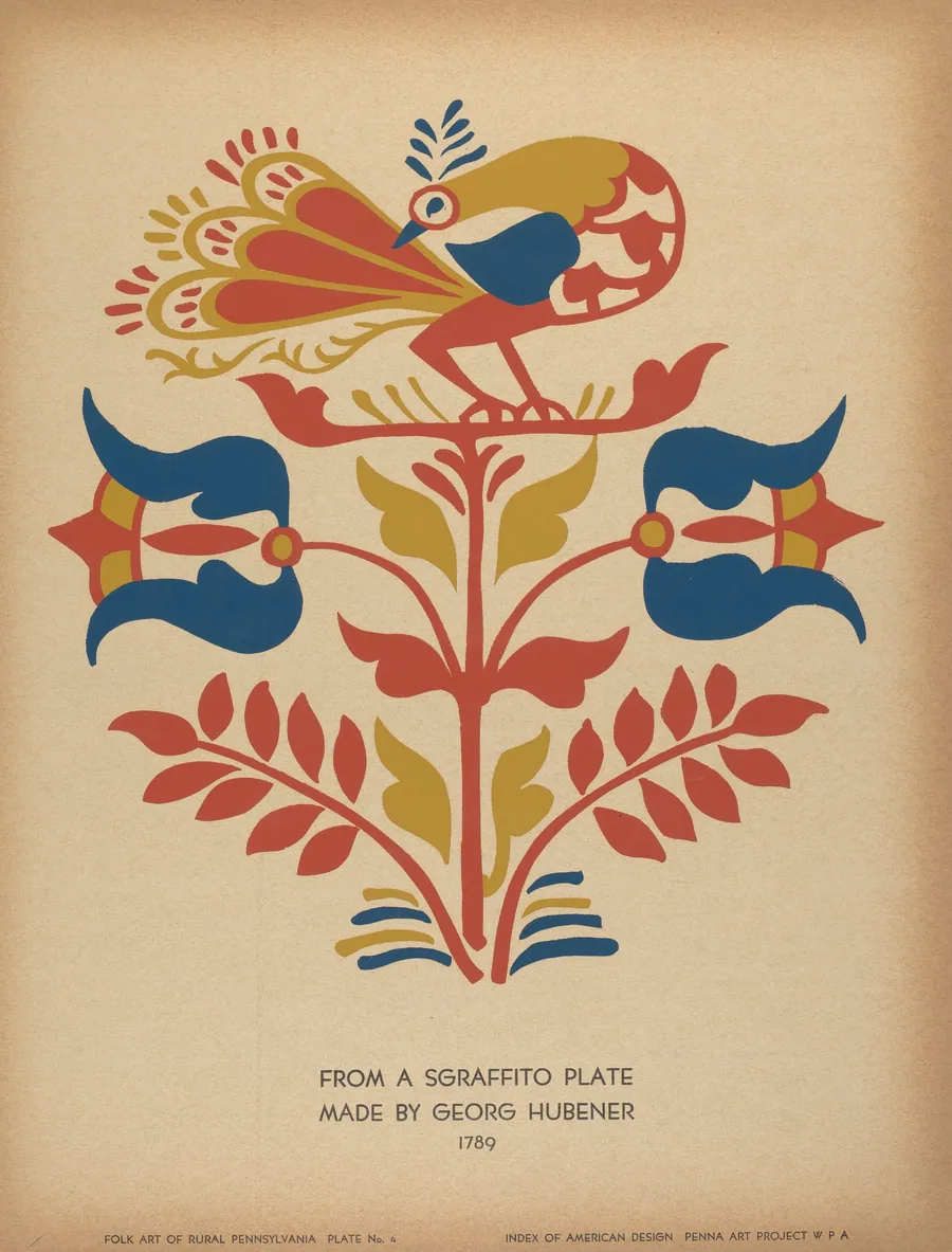 Plate 4: From Portfolio "Folk Art of Rural Pennsylvania" by American 20th Century
