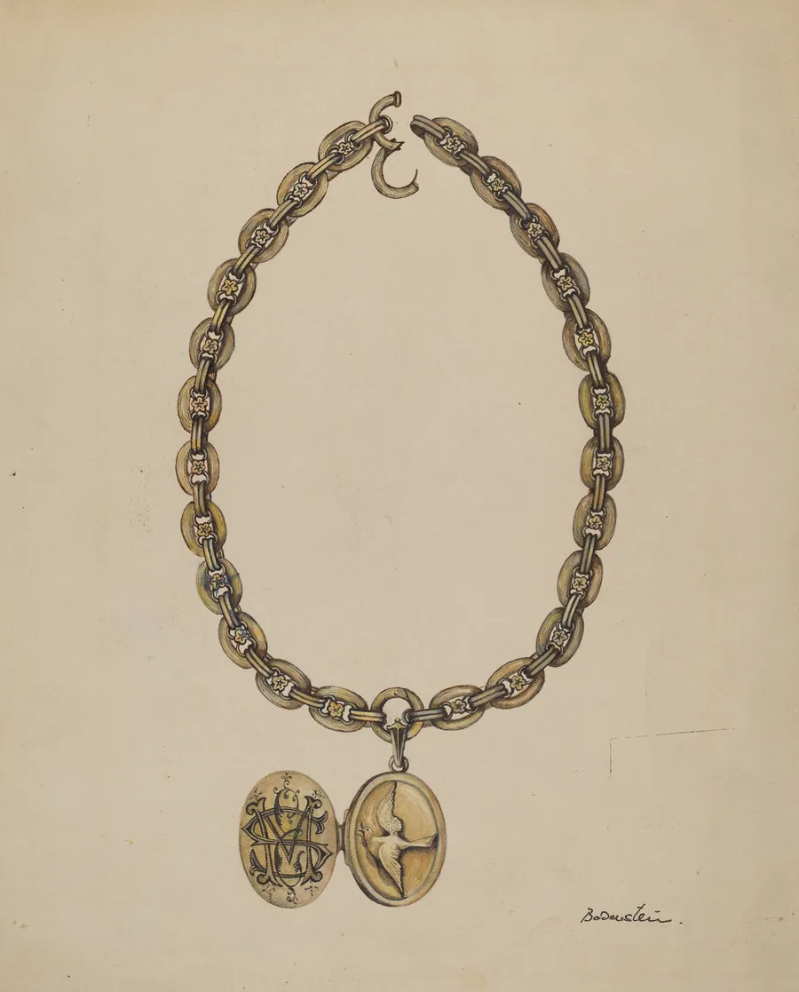 Necklace and Locket by Molly H. Bodenstein