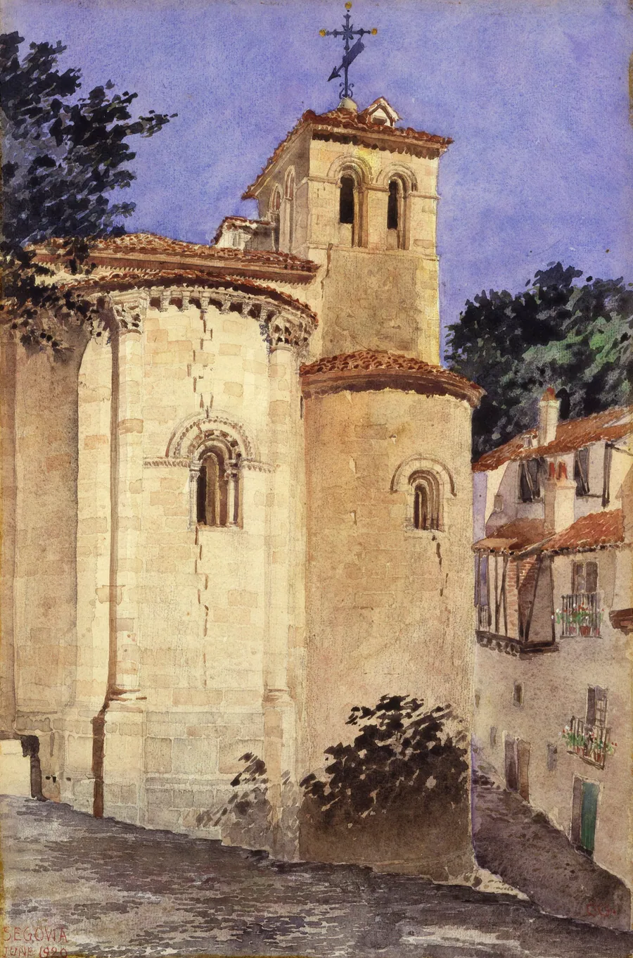 Church at Segovia, Spain by Cass Gilbert, born Zanesville, OH 1858-died Brockenhurst, England 1934