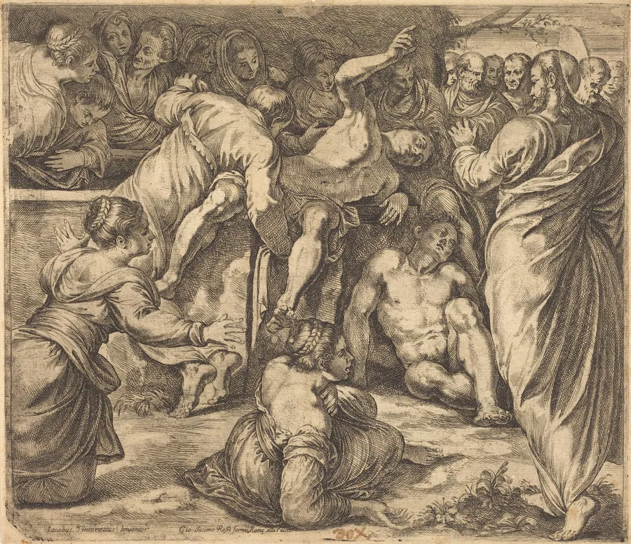 The Raising of Lazarus by Guglielmo Cortese