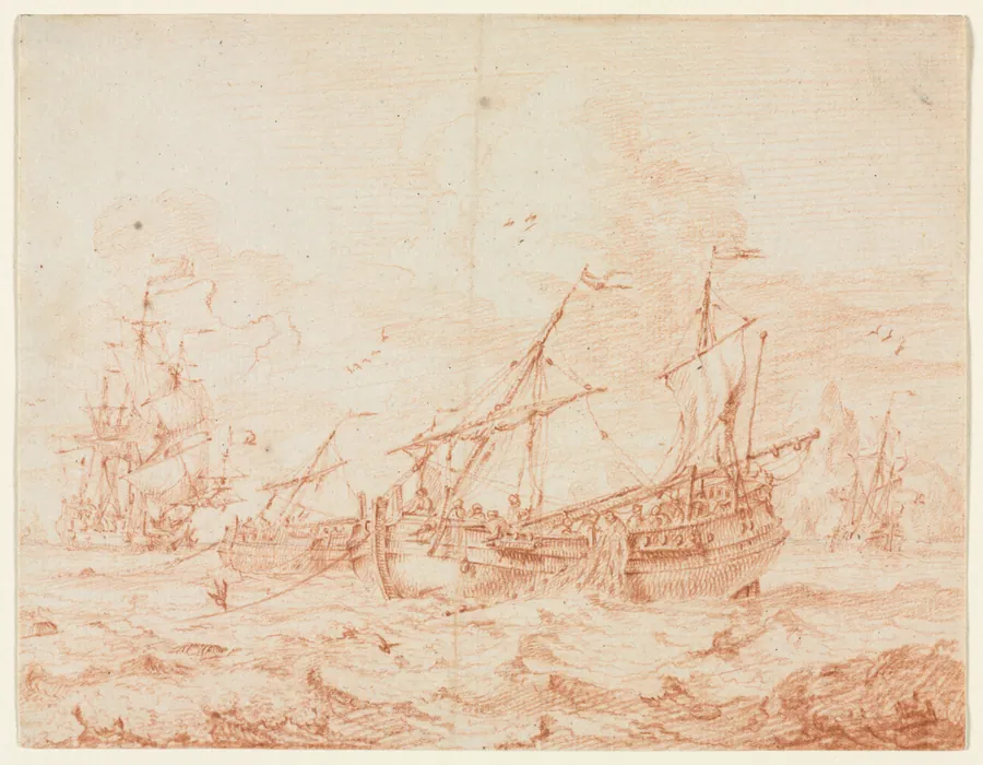 The Herring Bark by Sieuwert van der Meulen