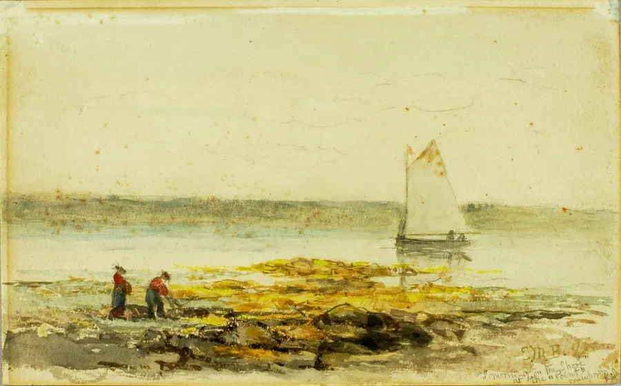 Morning on the Shore by Edward Mitchell Bannister, born St. Andrews, New Brunswick, Canada 1828-died Providence, RI 1901