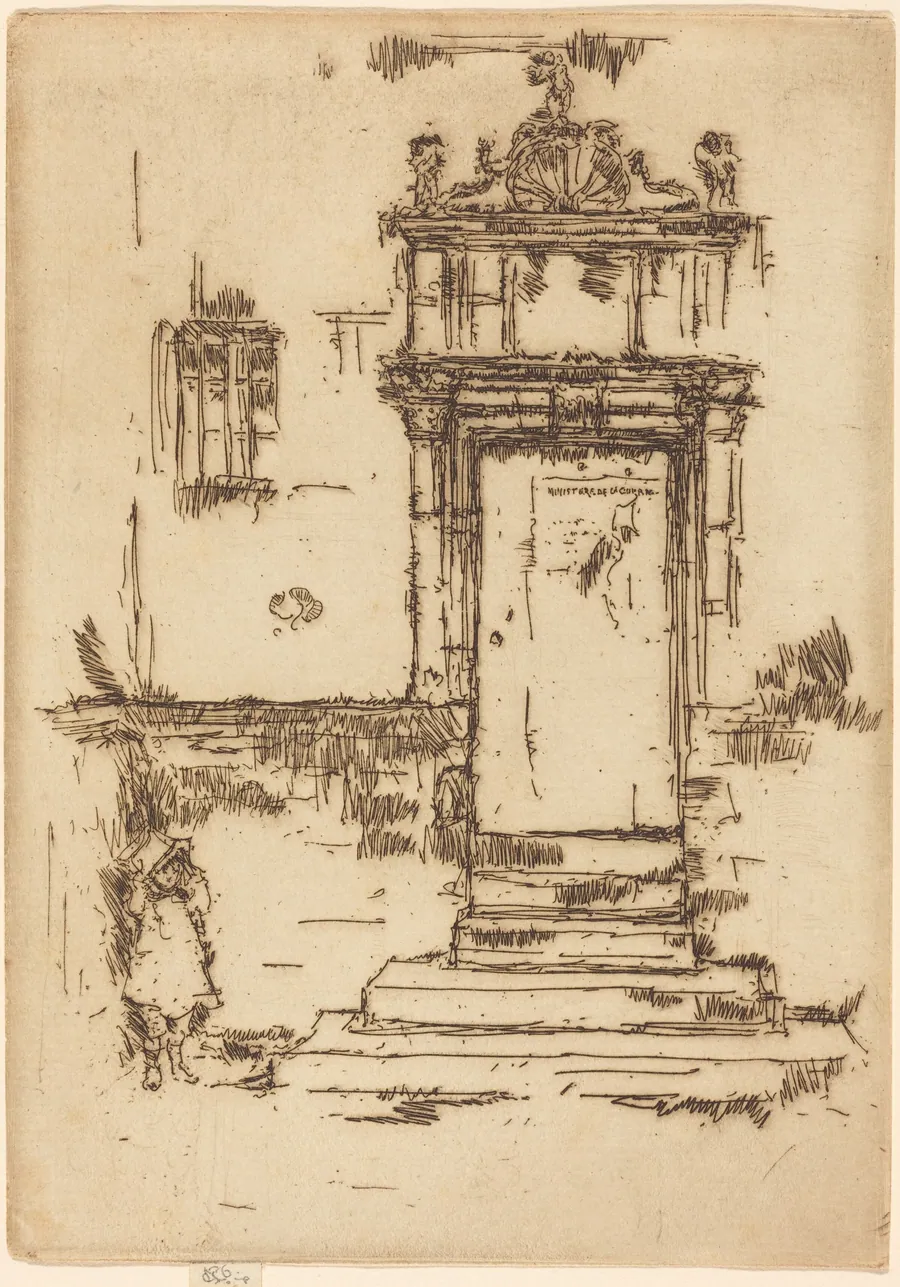 Chapel Doorway, Montresor by James McNeill Whistler