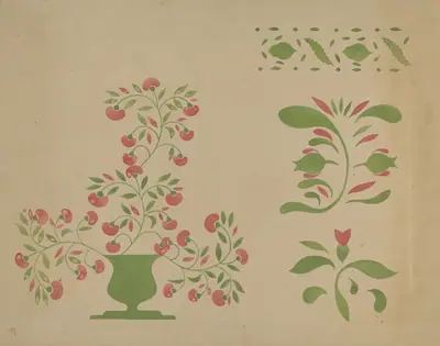 Stencil Wall Decoration