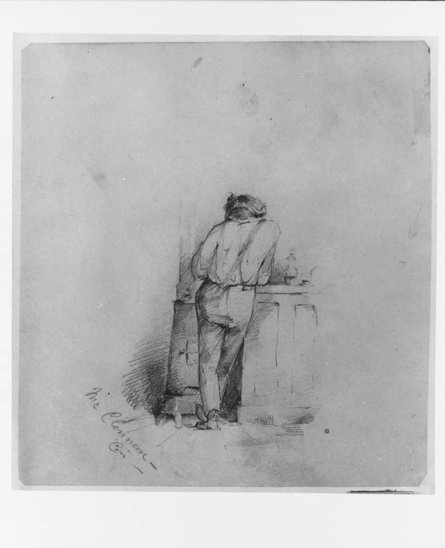 Man at Bar (from McGuire Scrapbook) by John McLenan